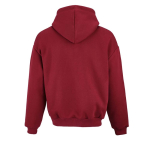 Sweat unisexe oversize 340 g/m² en coton et polyester recyclé Ericeira couleur bordeaux vue arrière