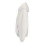 Sweat unisexe oversize 340 g/m² en coton et polyester recyclé Ericeira couleur blanc troisième vue