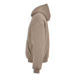 Sweat unisexe oversize 340 g/m² en coton et polyester recyclé Ericeira couleur marron clair troisième vue