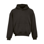 Sweat unisexe oversize 340 g/m² en coton et polyester recyclé Ericeira couleur lilas vue frontale