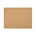 Set de table rectangulaire en liège fabriqué en Europe couleur naturel vue arrière