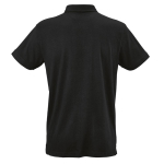 Polo unisexe en coton biologique à manches courtes 160 g/m² Ipanema couleur noir vue arrière