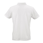 Polo unisexe en coton biologique à manches courtes 160 g/m² Ipanema couleur blanc vue arrière