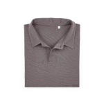 Polo unisexe en coton biologique à manches courtes 160 g/m² Ipanema couleur gris deuxième vue frontale