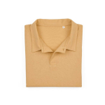 Polo unisexe en coton biologique à manches courtes 160 g/m² Ipanema couleur jaune deuxième vue frontale