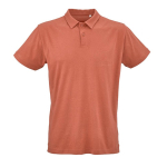 Polo unisexe en coton biologique à manches courtes 160 g/m² Ipanema couleur orange vue frontale