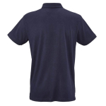 Polo unisexe en coton biologique à manches courtes 160 g/m² Ipanema couleur bleu marine vue arrière