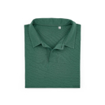Polo unisexe en coton biologique à manches courtes 160 g/m² Ipanema couleur vert foncé deuxième vue frontale
