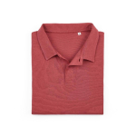 Polo unisexe en coton biologique à manches courtes 160 g/m² Ipanema couleur orange foncé deuxième vue frontale