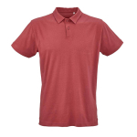 Polo unisexe en coton biologique à manches courtes 160 g/m² Ipanema couleur orange foncé vue frontale