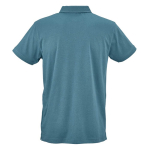 Polo unisexe en coton biologique à manches courtes 160 g/m² Ipanema couleur bleu pétrole vue arrière