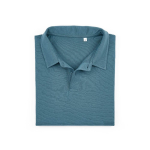 Polo unisexe en coton biologique à manches courtes 160 g/m² Ipanema couleur bleu pétrole deuxième vue frontale
