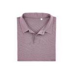 Polo unisexe en coton biologique à manches courtes 160 g/m² Ipanema couleur lilas deuxième vue frontale