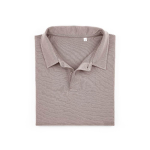 Polo unisexe en coton biologique à manches courtes 160 g/m² Ipanema couleur gris taupe deuxième vue frontale
