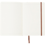 Carnet A5 en PU recyclé avec fermeture élastique et pages lignées cinquième vue
