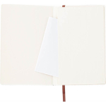 Carnet A5 en PU recyclé avec fermeture élastique et pages lignées sixième vue