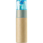 Set de crayons en bois FSC dans un tube en carton avec taille-crayon couleur bleu ciel première vue