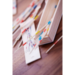 Jeu de mikado dans un étui en bois avec fermeture coulissante couleur marron première vue