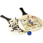 Raquettes de plage en bois FSC avec jeux de plateau et balle première vue