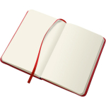 Carnet A5 en PU recyclé avec fermeture élastique et pages blanches quatrième vue