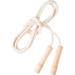Corde à sauter en coton et polyester avec poignées en bois FSC troisième vue