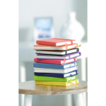 Carnet A6 en PU recyclé avec fermeture élastique, pages lignées huitième vue
