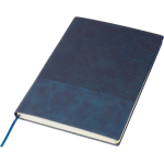 Carnet A5 en PU recyclé avec couverture en velours, pages lignées deuxième vue