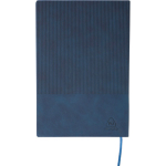 Carnet A5 en PU recyclé avec couverture en velours, pages lignées quatrième vue