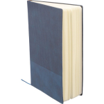 Carnet A5 en PU recyclé avec couverture en velours, pages lignées cinquième vue