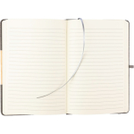 Carnet A5 en RPET et bambou avec support téléphone, pages lignées septième vue