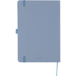 Carnet A5 à couverture en carton recyclé, pages lignées couleur bleu première vue