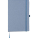 Carnet A5 à couverture en carton recyclé, pages lignées couleur bleu deuxième vue