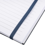 Carnet A5 en plastique recyclé avec fermeture élastique, pages lignées onzième vue