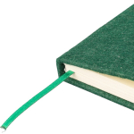 Carnet A5 en feutre recyclé, fermeture en similicuir et pages lignées cinquième vue