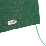 Carnet A5 en feutre recyclé, fermeture en similicuir et pages lignées septième vue