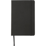 Carnet A5 en similicuir avec fermeture élastique, pages quadrillées couleur noir première vue