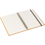 Carnet A5 en cuir synthétique recyclé avec pages lignées troisième vue
