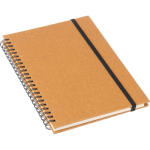 Carnet A5 en cuir synthétique recyclé avec pages lignées quatrième vue