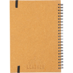 Carnet A5 en cuir synthétique recyclé avec pages lignées cinquième vue