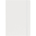 Carnet en carton A5 avec fermeture élastique et pages lignées couleur blanc première vue