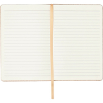 Carnet A5 en cuir synthétique aspect liège avec pages lignées couleur marron première vue