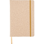 Carnet A5 en cuir synthétique aspect liège avec pages lignées première vue