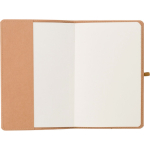 Carnet A5 en kraft lavé à couverture souple, pages lignées troisième vue