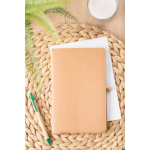Carnet A5 en kraft lavé à couverture souple, pages lignées sixième vue