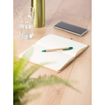 Carnet A5 en kraft lavé à couverture souple, pages lignées septième vue