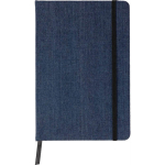 Carnet A5 en toile denim au style décontracté, avec pages lignées première vue