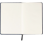 Carnet A5 en toile denim au style décontracté, avec pages lignées troisième vue