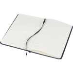 Carnet A5 en toile denim au style décontracté, avec pages lignées quatrième vue