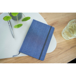Carnet A5 en toile denim au style décontracté, avec pages lignées huitième vue