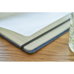 Carnet A5 en toile denim au style décontracté, avec pages lignées neuvième vue
